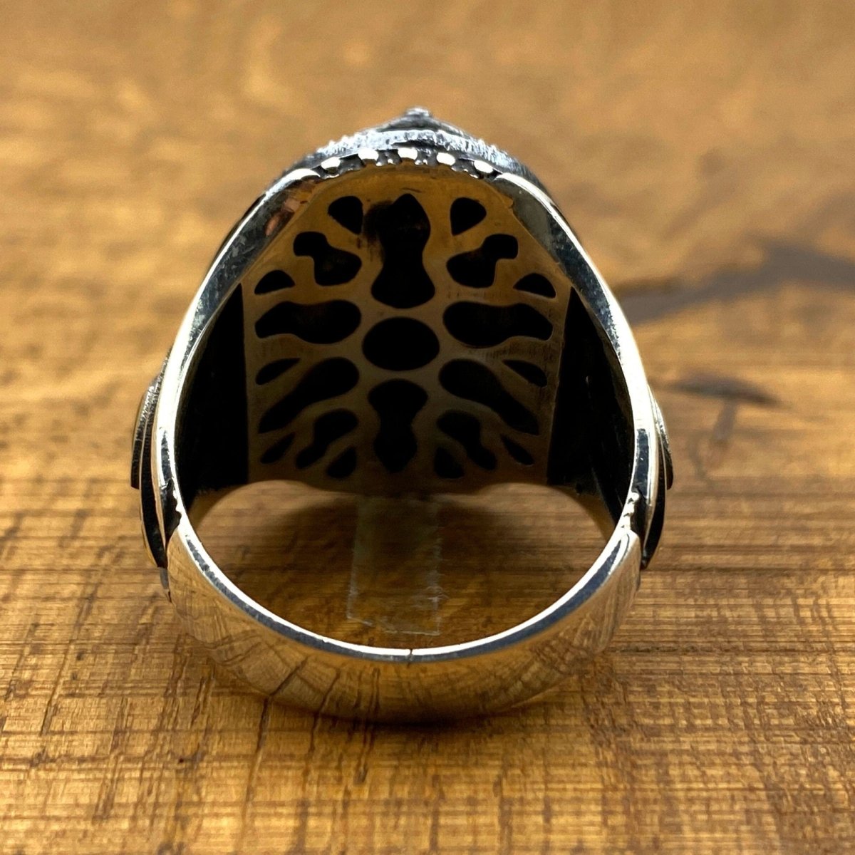 Vintage Black Onyx Silver Ring - TryAladdin