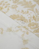 Premium Easy Iron Double Duvet Cover Set Light Yellow