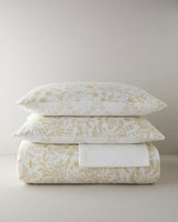 Premium Easy Iron Double Duvet Cover Set Light Yellow