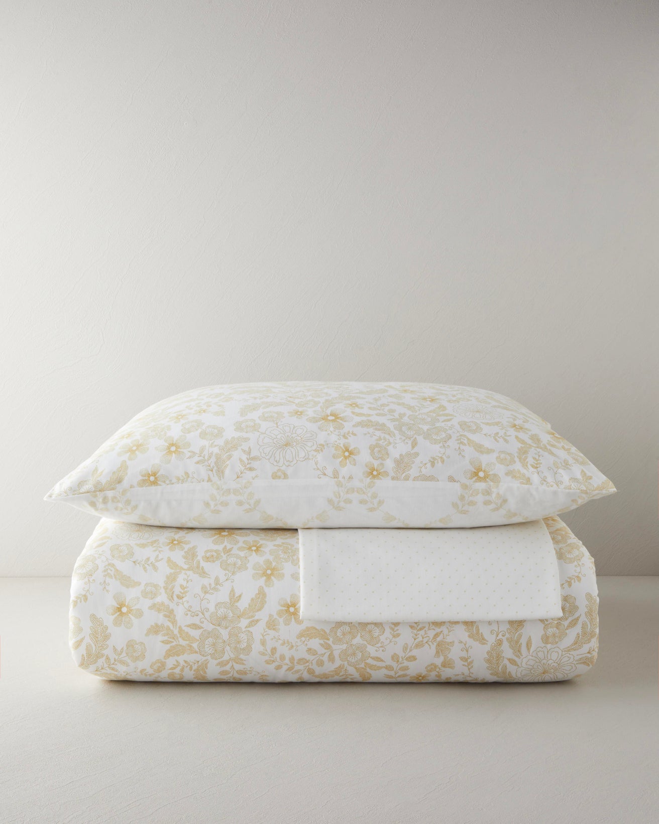 Premium Easy Iron Single Duvet Cover Set Light Yellow