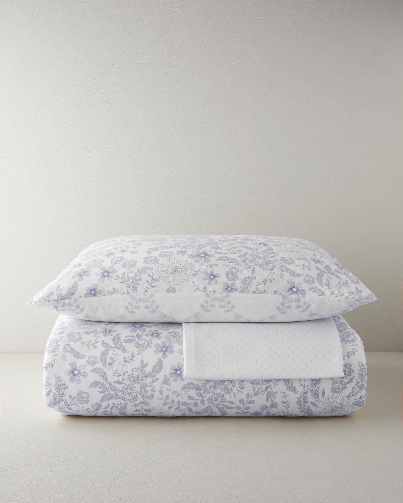 Premium Easy Iron Einzelbett Bettbezug-Set mit Spannbettlaken Flieder