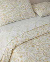 Premium Easy Iron Double Duvet Cover Set Light Yellow