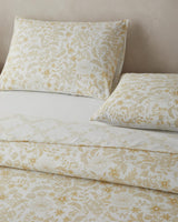 Premium Easy Iron Double Duvet Cover Set Light Yellow