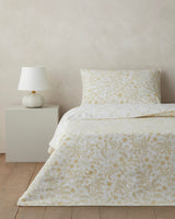 Premium Easy Iron Single Duvet Cover Set Light Yellow