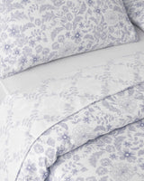 Premium Easy Iron Einzelbett Bettbezug-Set mit Spannbettlaken Flieder