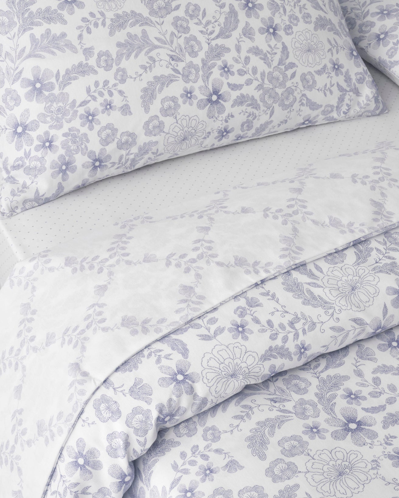 Premium Easy Iron Einzelbett Bettbezug-Set mit Spannbettlaken Flieder
