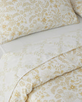 Premium Easy Iron Single Duvet Cover Set Light Yellow