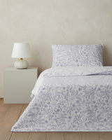 Premium Easy Iron Single Duvet Cover Set with Fitted Sheet Lilac
