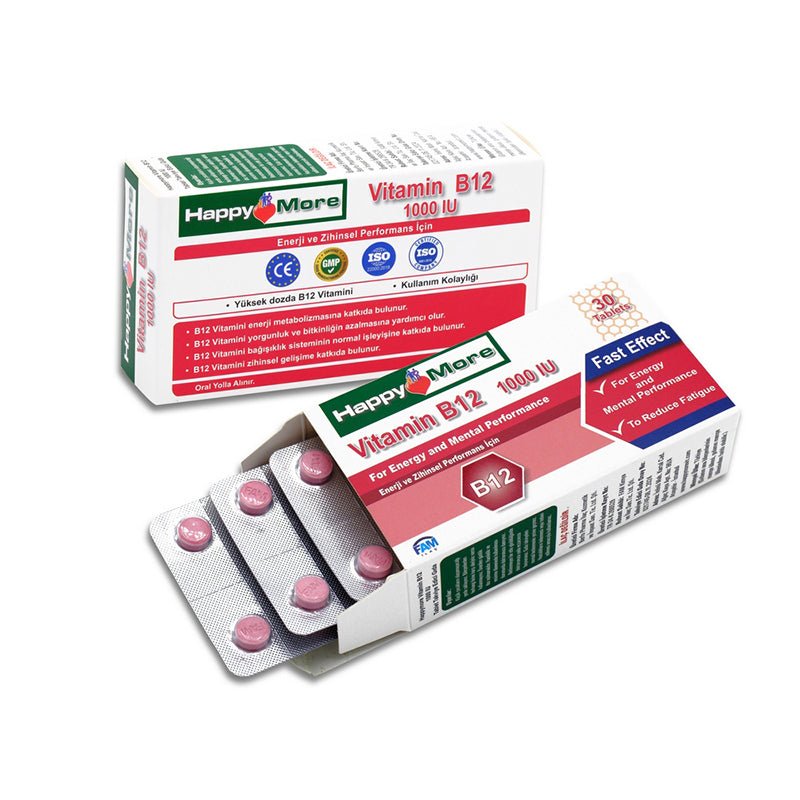 Vitamin B12 Supplement - Daily Energy & Vitality Tablets - TryAladdin