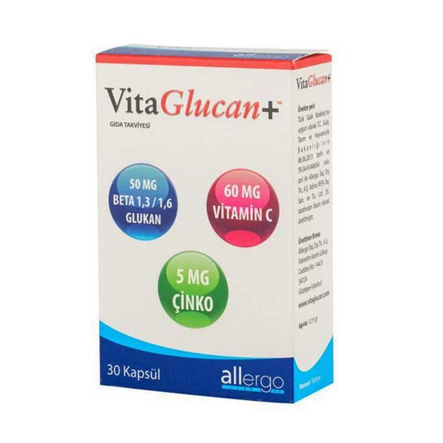 Vitamin C, Beta Glucan & Zinc - Advanced Immunity Support Capsules - TryAladdin