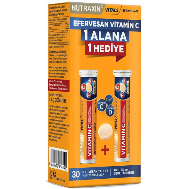 Vitamin C, D & Zinc - Immunity Support Effervescent Tablets - TryAladdin
