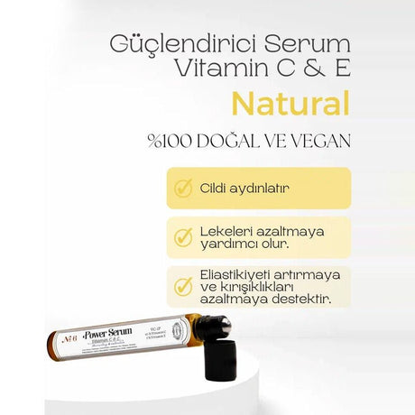 Vitamin C & E Power Serum - Brightening, Anti - Aging & Spot Reduction - TryAladdin