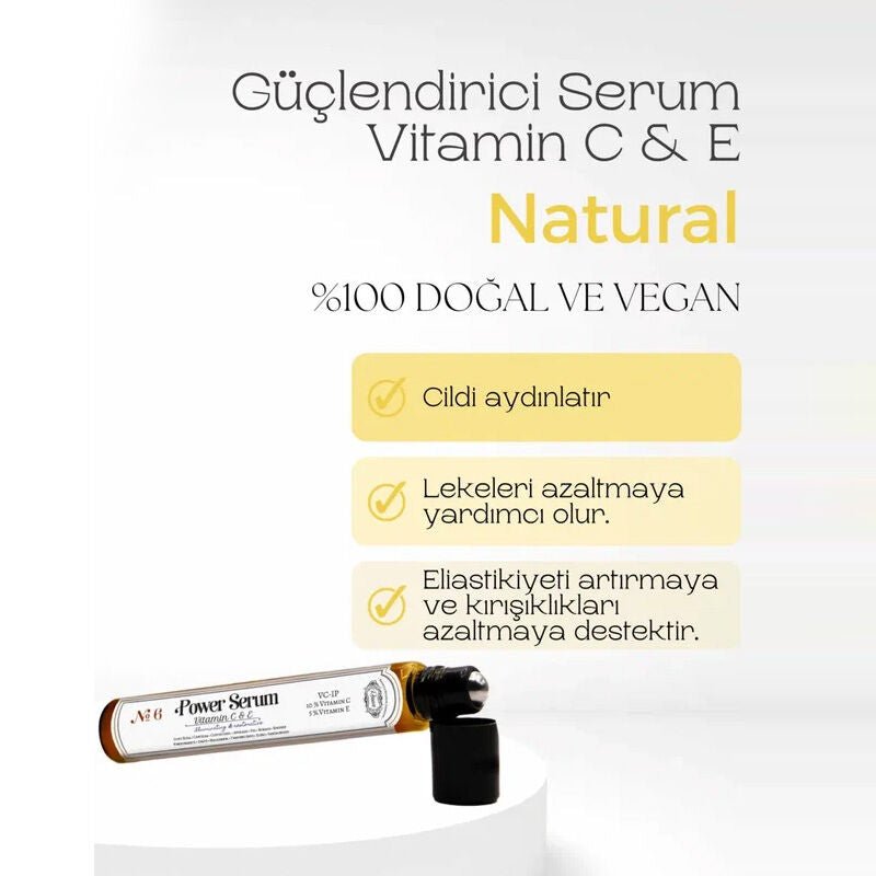 Vitamin C & E Power Serum - Brightening, Anti - Aging & Spot Reduction - TryAladdin