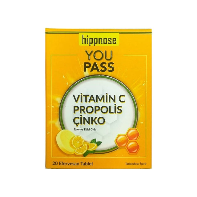 Vitamin C, Propolis & Zinc - Daily Support Effervescent Tablets - TryAladdin