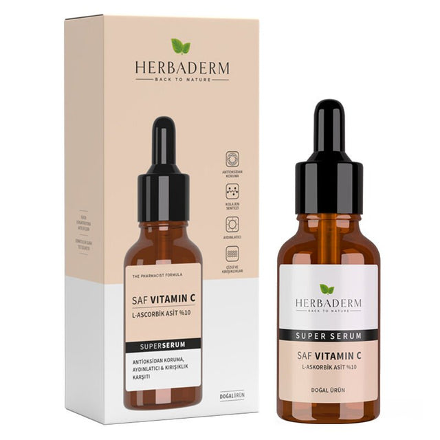 Vitamin C Serum - Brightening & Anti - Aging 10% L - Ascorbic Acid - TryAladdin