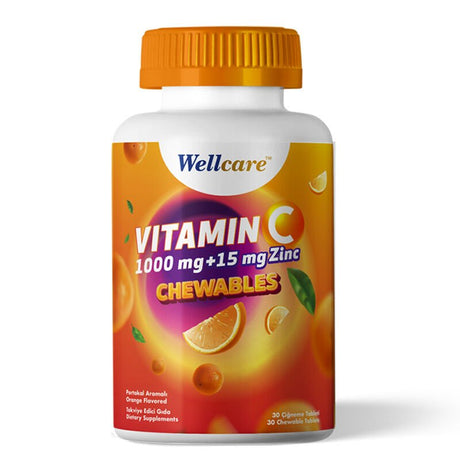 Vitamin C + Zinc - Immunity & Wellness Support Chewable Tablets - TryAladdin