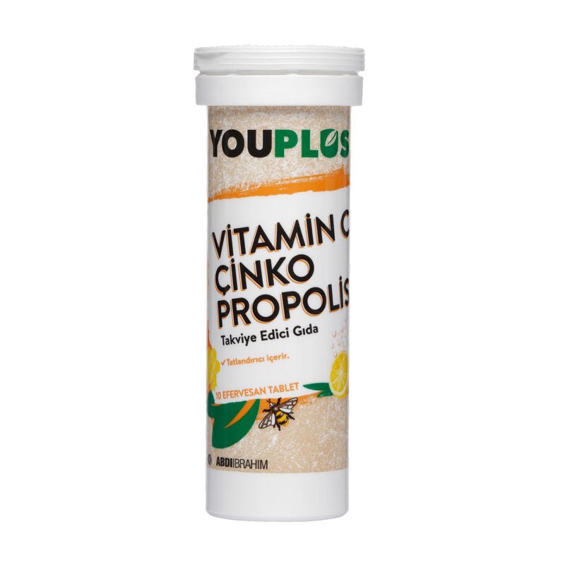 Vitamin C Zinc Propolis - Immunity & Energy Support Effervescent Tablets - TryAladdin