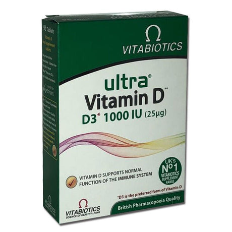 Vitamin D3 1000 IU - Daily Wellness Support Tablets - TryAladdin