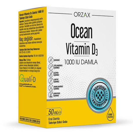 Vitamin D3 1000 IU Supplement Drops - Daily Adult Wellness - TryAladdin