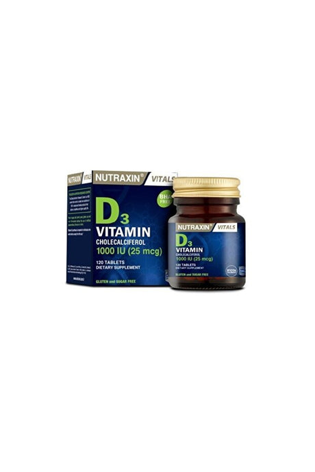 Vitamin D3 1000 IU Tablets - 120 Count for Bone & Muscle Health - TryAladdin
