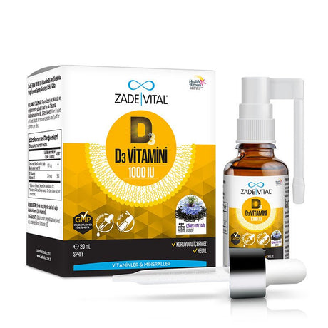 Vitamin D3 1000IU + Black Seed Oil - Immunity & Wellness Oral Spray - TryAladdin