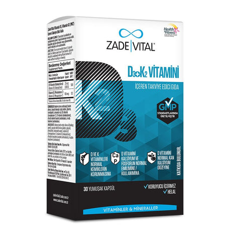Vitamin D3 & K2 - High Potency Daily Supplement Softgels - TryAladdin
