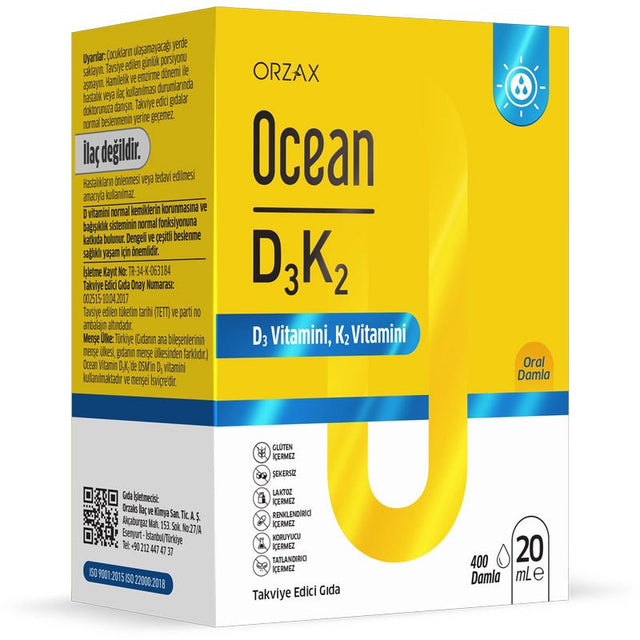 Vitamin D3 + K2 Liquid Drops - Essential Daily Nutritional Support - TryAladdin