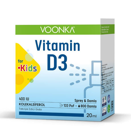 Vitamin D3 - Kids Daily Health Spray Drops 4 - 10 Years - TryAladdin