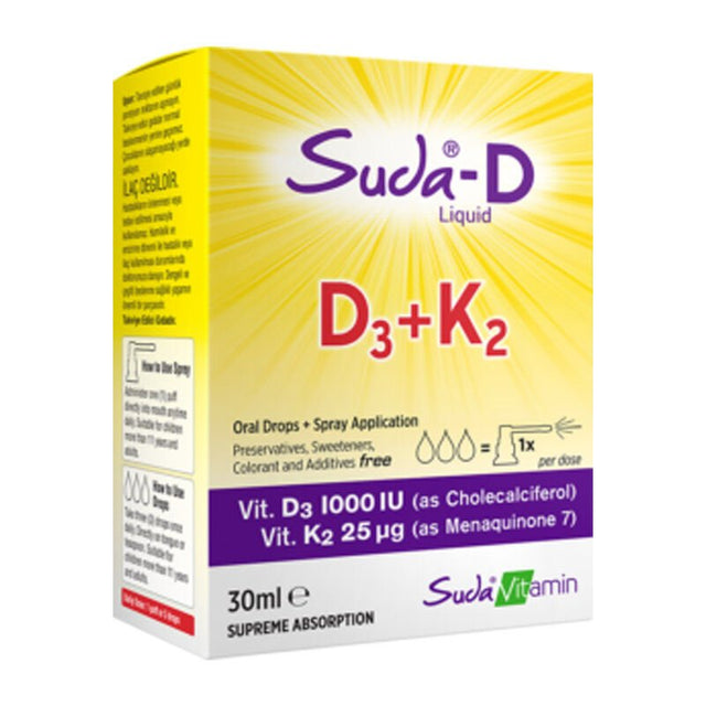 Vitamin D3+K2 Supplement - Bone & Immune Support Drops - TryAladdin