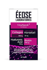 VitaNørsk Collagen Tablets - 45 Tablets with Hyaluronic Acid & Biotin - TryAladdin