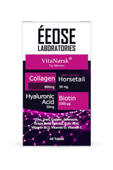 VitaNørsk Collagen Tablets - 45 Tablets with Hyaluronic Acid & Biotin - TryAladdin