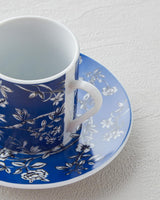 Professional Porcelain Turkish Coffee Cup Set Navy Blue
