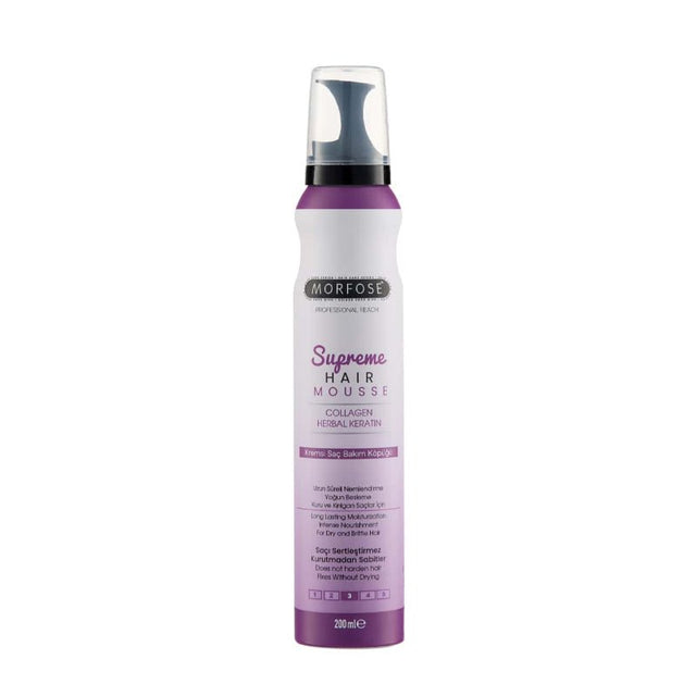 Volumizing Hair Mousse for Strong Hold, 200ml - TryAladdin