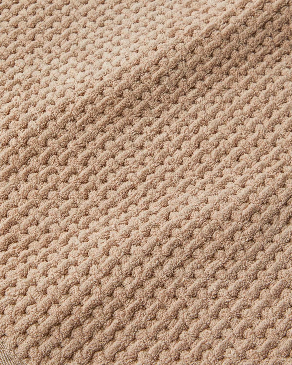 Waffle Weave Non Slip Professional Bath Mat Light Brown