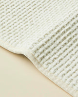 Professional Grade Waffle Weave Non Slip Bathroom Mat   White