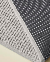 Premium Waffle Weave Non Slip Bath Mat   Grey