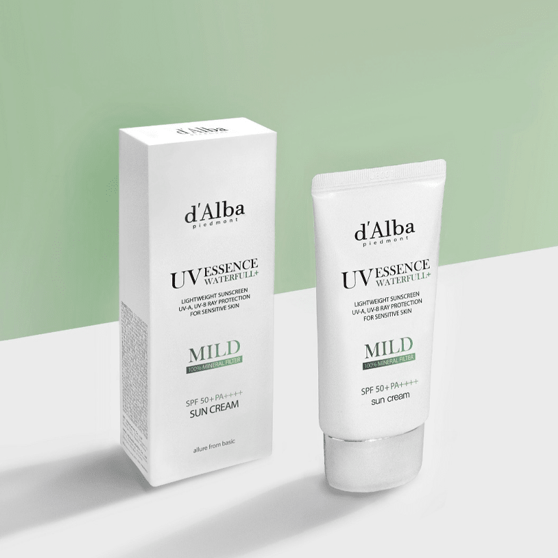 Waterfull Essence Mild Sun Cream - SPF50+ PA++++, Hydrating for Sensitive Skin - TryAladdin