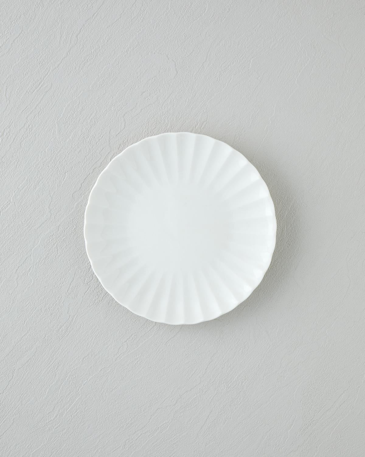 Premium Porcelain Dinnerware Set 24 Piece 6 Person White Wave Design