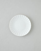 Premium Porcelain Dinnerware Set 24 Piece 6 Person White Wave Design