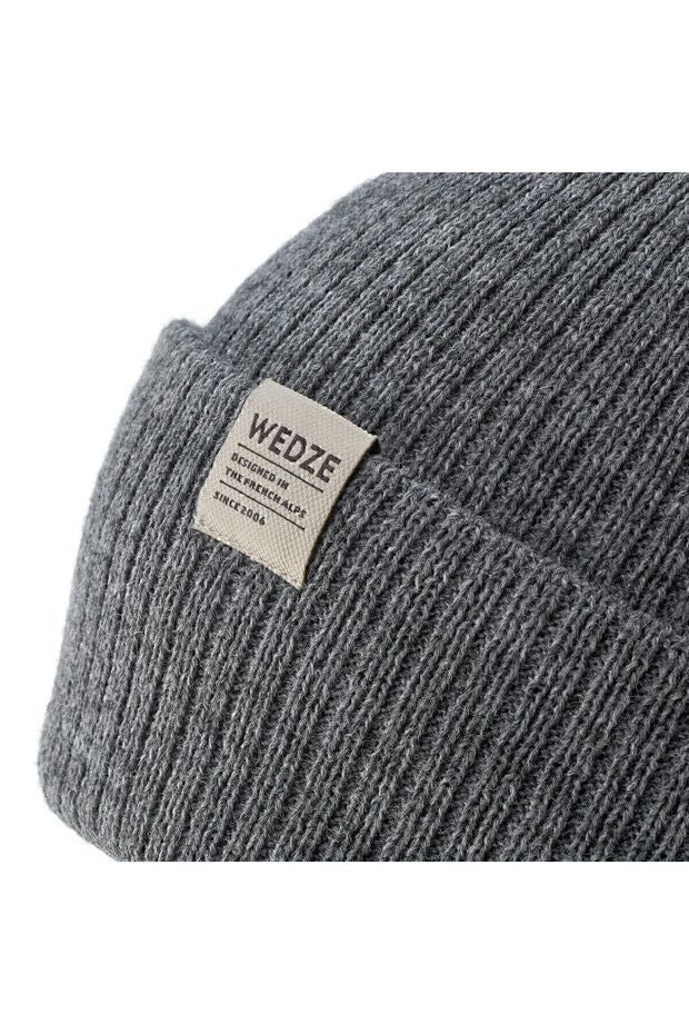 WEDZE children's Warm Ski Beanie - Grey, 52cm Head circumference - TryAladdin