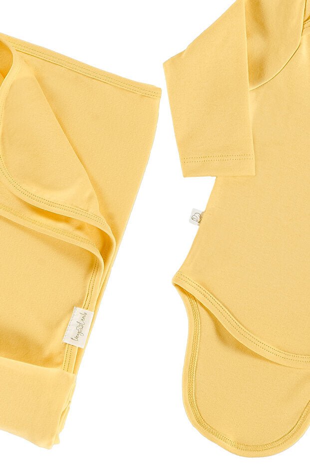 Wells Organic Cotton Newborn Layette Set, Yellow - 9 Piece - TryAladdin