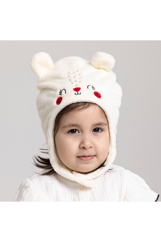 Wellsoft Embroidered Baby Beanie - Soft & cozy for Girls - TryAladdin