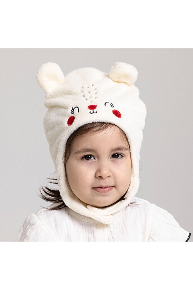 Wellsoft Embroidered Baby Beanie - Soft & Cozy for Girls - TryAladdin