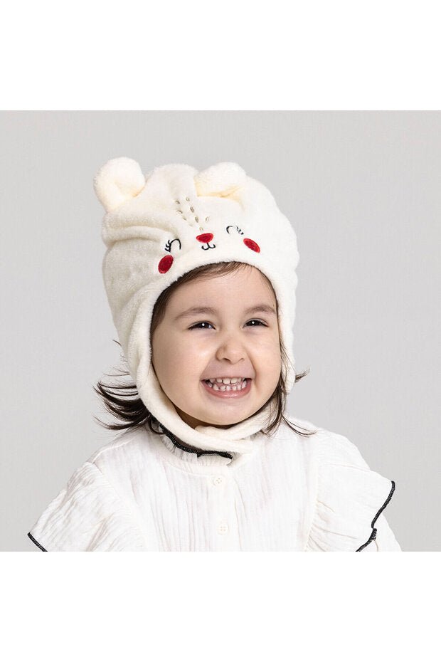 Wellsoft Embroidered Baby Beanie - Soft & Cozy for Girls - TryAladdin