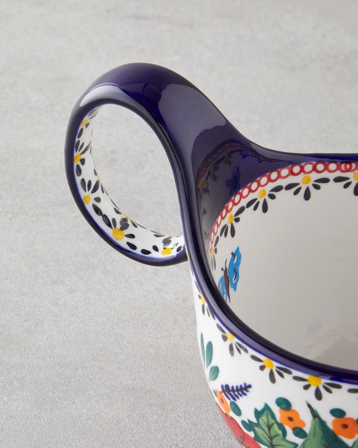 Professional Stoneware Coffee Mug   Whimsical Colorful Design