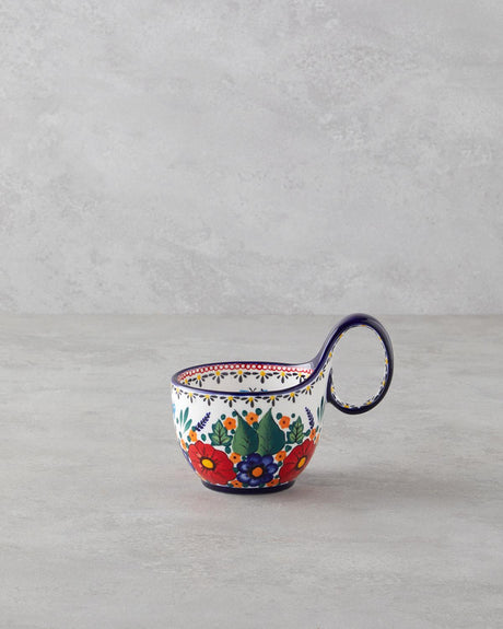 Professional Stoneware Coffee Mug - Whimsical Colorful Design