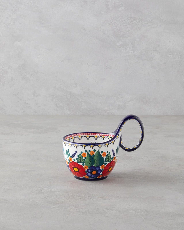 Professional Stoneware Coffee Mug - Whimsical Colorful Design
