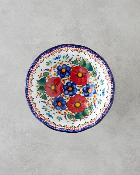 Premium Whimsical Colorful Stoneware Presentation Stand - Professional Serving Dish