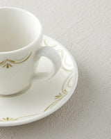 Premium Porcelain Coffee Espresso Cup Set   2 Person   90ml Green