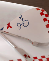 White and Red 4 - Piece Placemat Set for Dining Table - TryAladdin
